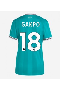 Fotbalové Dres Liverpool Cody Gakpo #18 Dámské Třetí Oblečení 2025-26 Krátký Rukáv